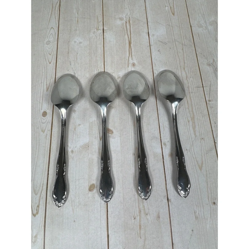 Lot 4 Oneida Mansfield Teaspoons 6